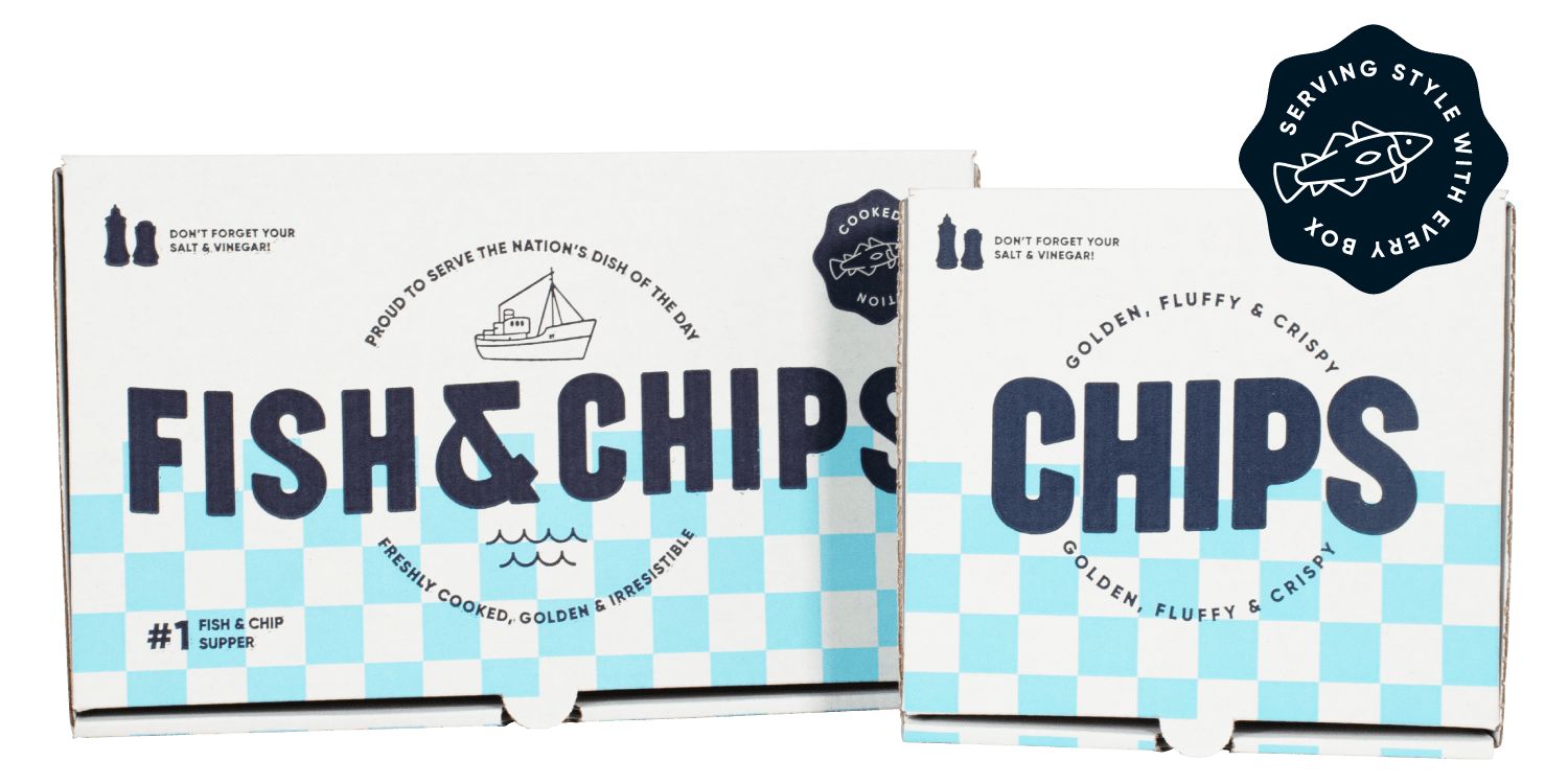 fish & chip packaging - the signature design chippy box